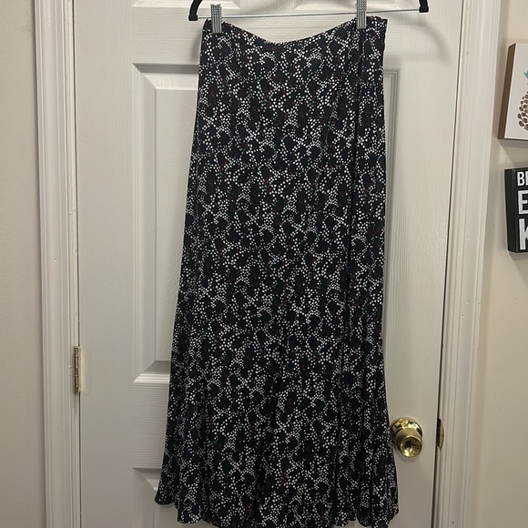 Blue Patterned Maxi Skirt - Picture 2 of 4